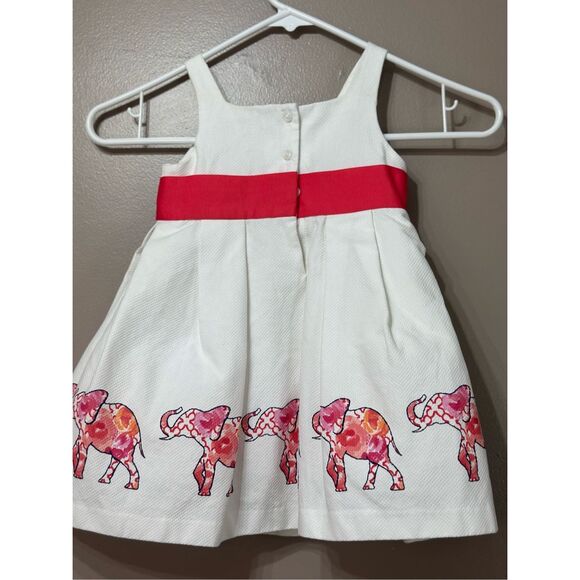 NWOT Janie & Jack Elephant Pique Empire Waist Baby Girl  Dress 12-18 Months - Picture 12 of 12